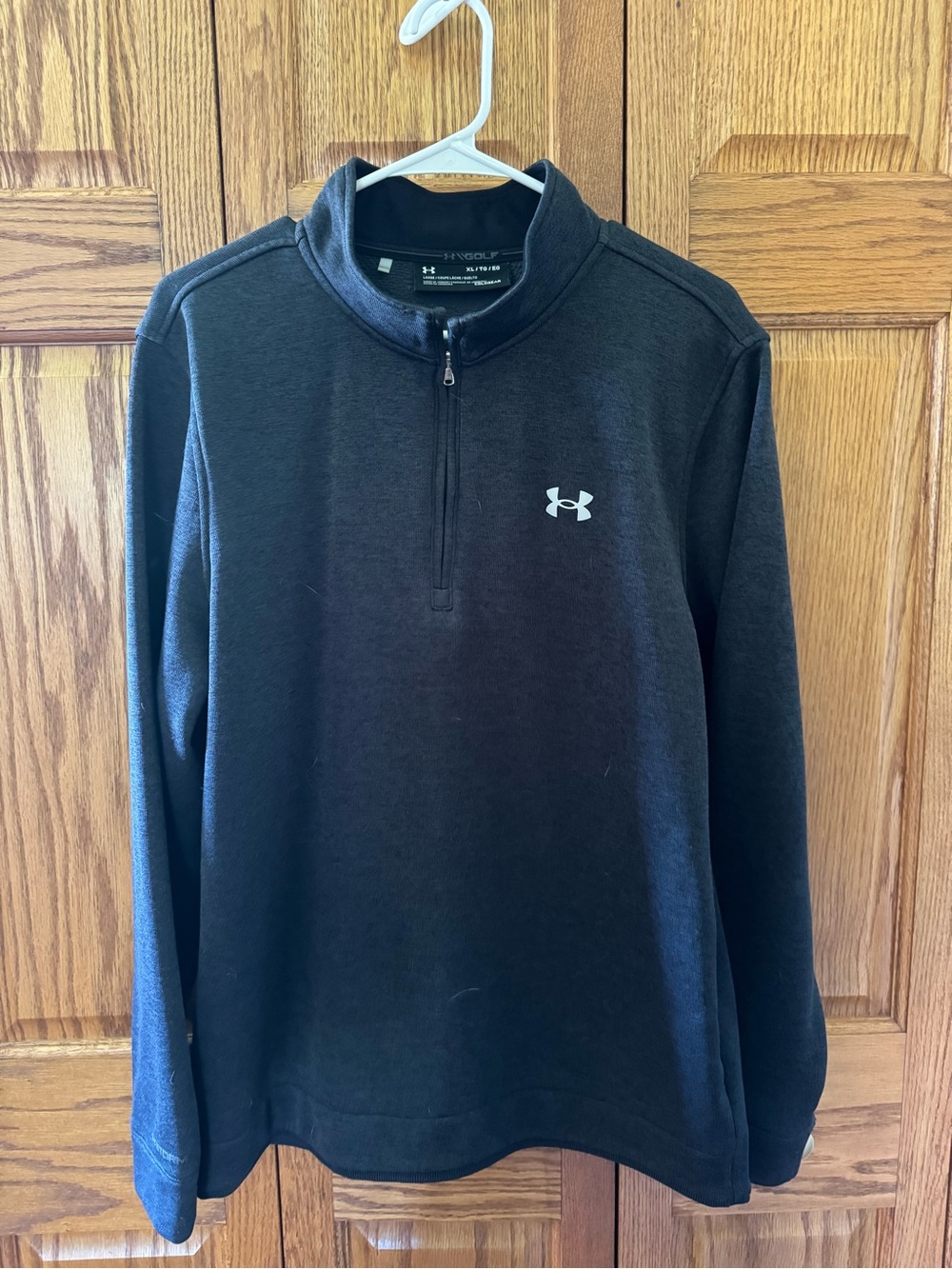 Under Armour Black Golf ColdGear Quarter-Zip Pullover